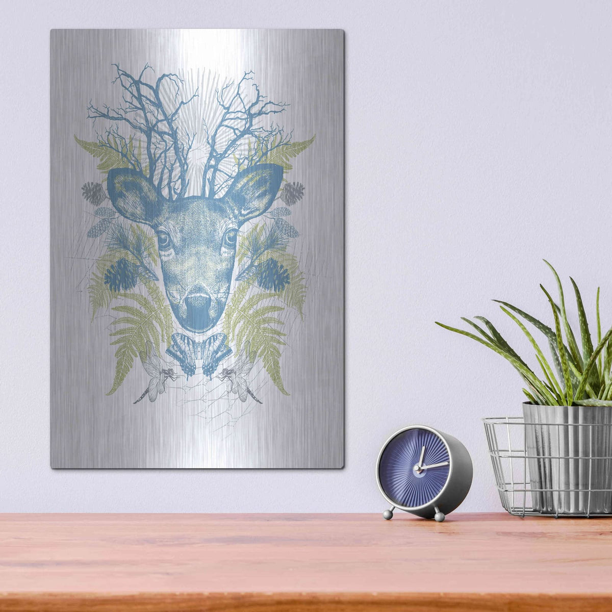 'Deer Adventure' by Rachel Caldwell – Metal Wall Art, 12x16 room view