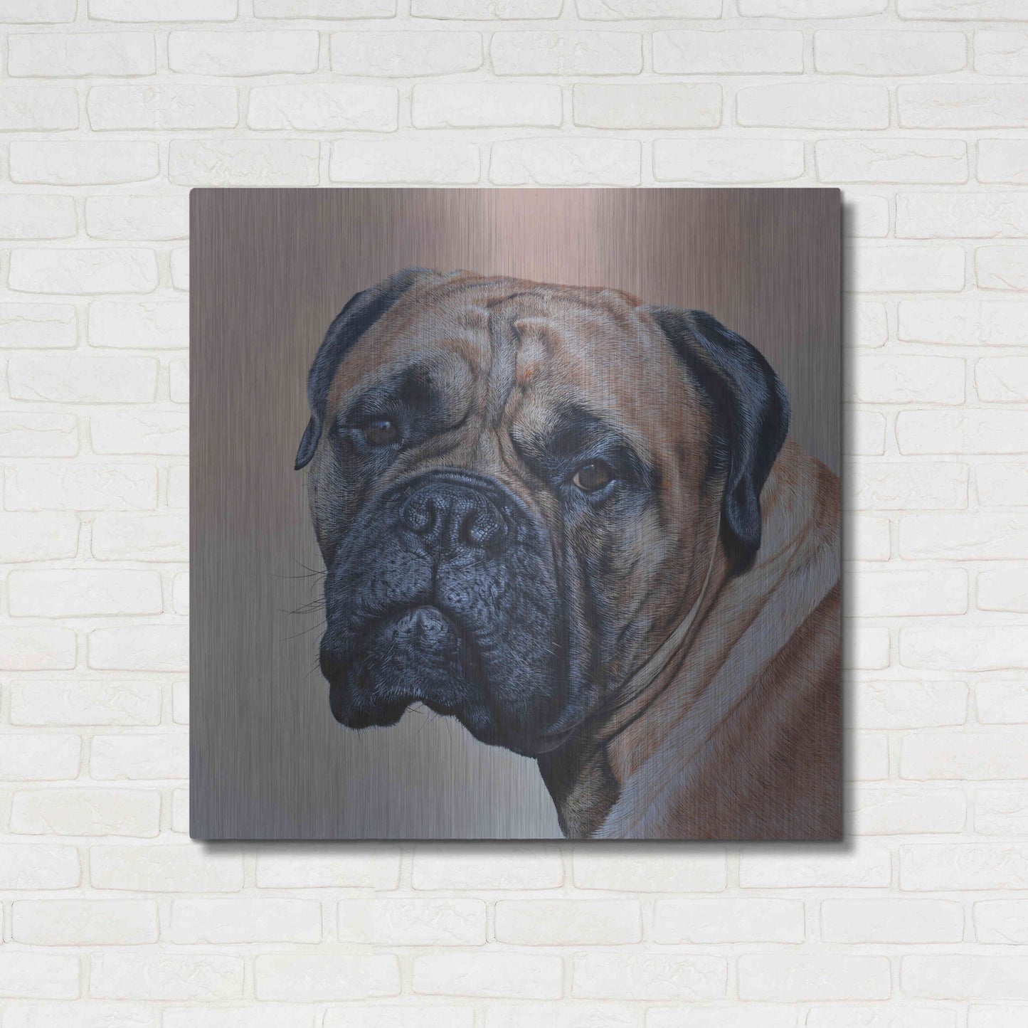 Luxe Metal Art 'Stanley' by Sam Dolman, Metal Wall Art,36x36