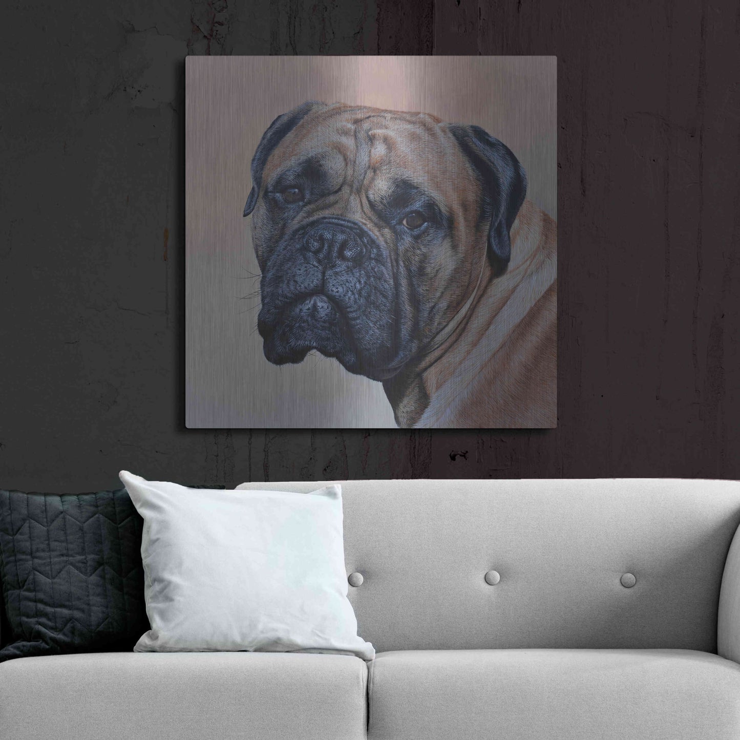 Luxe Metal Art 'Stanley' by Sam Dolman, Metal Wall Art,36x36