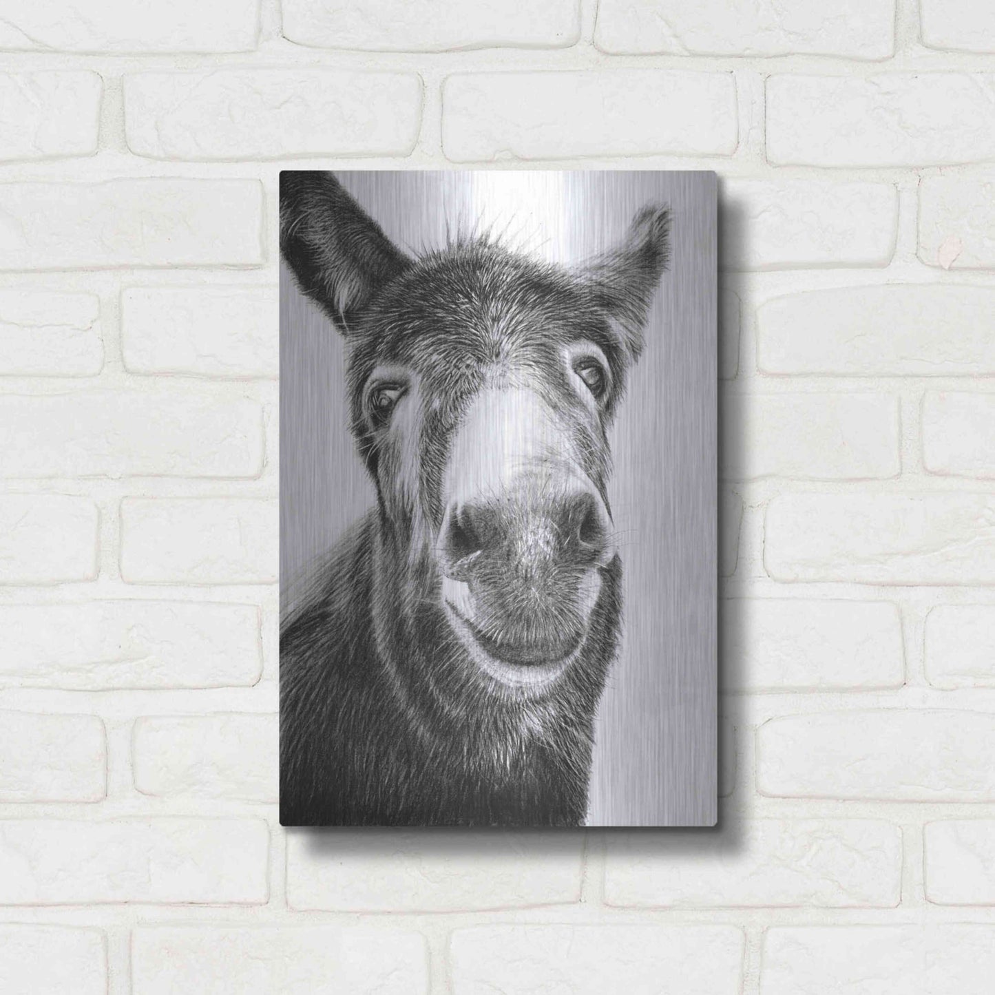 Luxe Metal Art 'Hazel' by Sam Dolman, Metal Wall Art,12x16