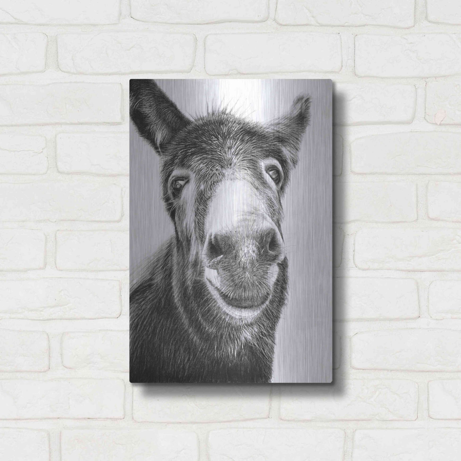 Luxe Metal Art 'Hazel' by Sam Dolman, Metal Wall Art,12x16
