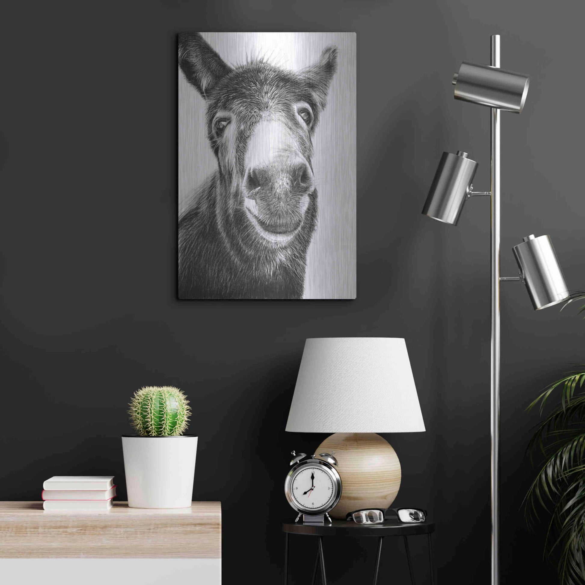 Luxe Metal Art 'Hazel' by Sam Dolman, Metal Wall Art,16x24