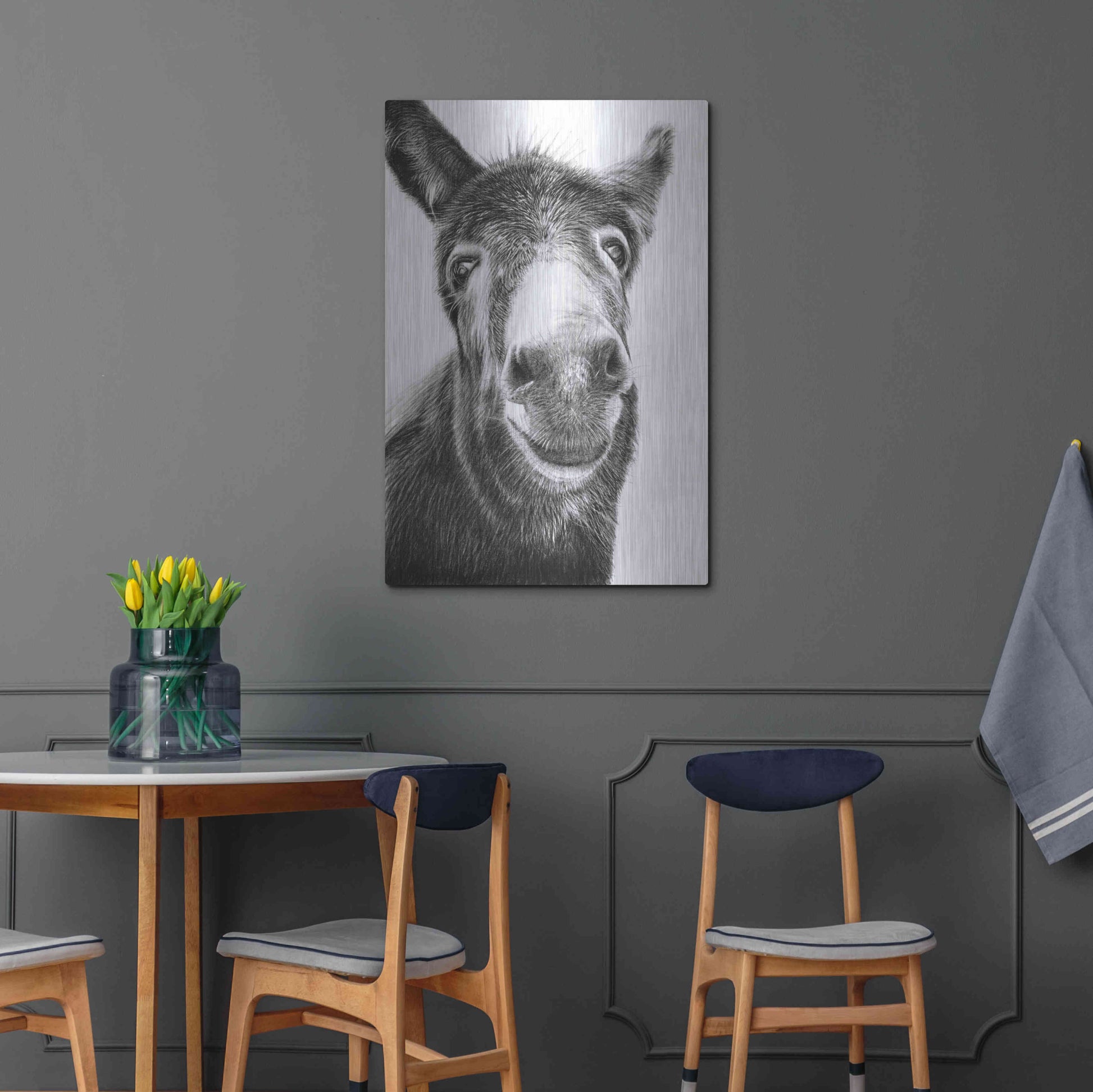 Luxe Metal Art 'Hazel' by Sam Dolman, Metal Wall Art,24x36