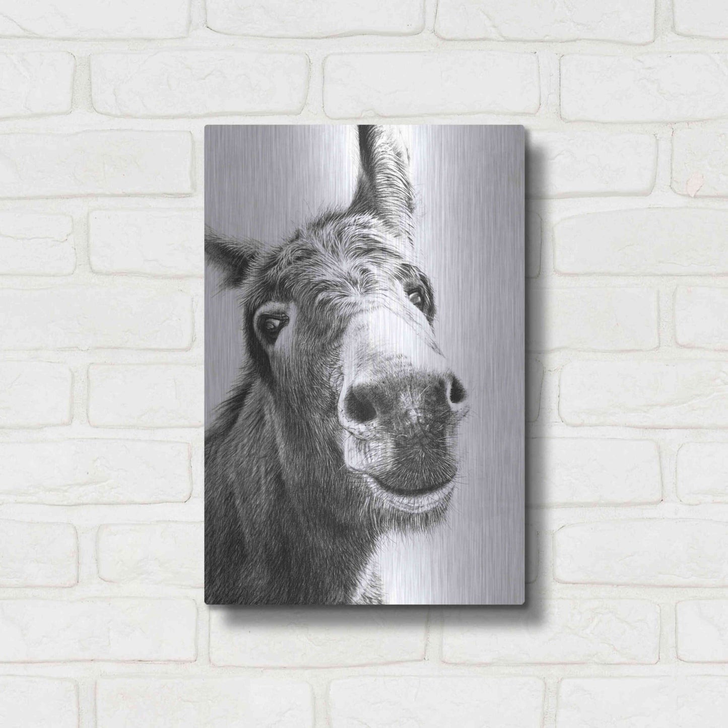 Luxe Metal Art 'Chesnut' by Sam Dolman, Metal Wall Art,12x16