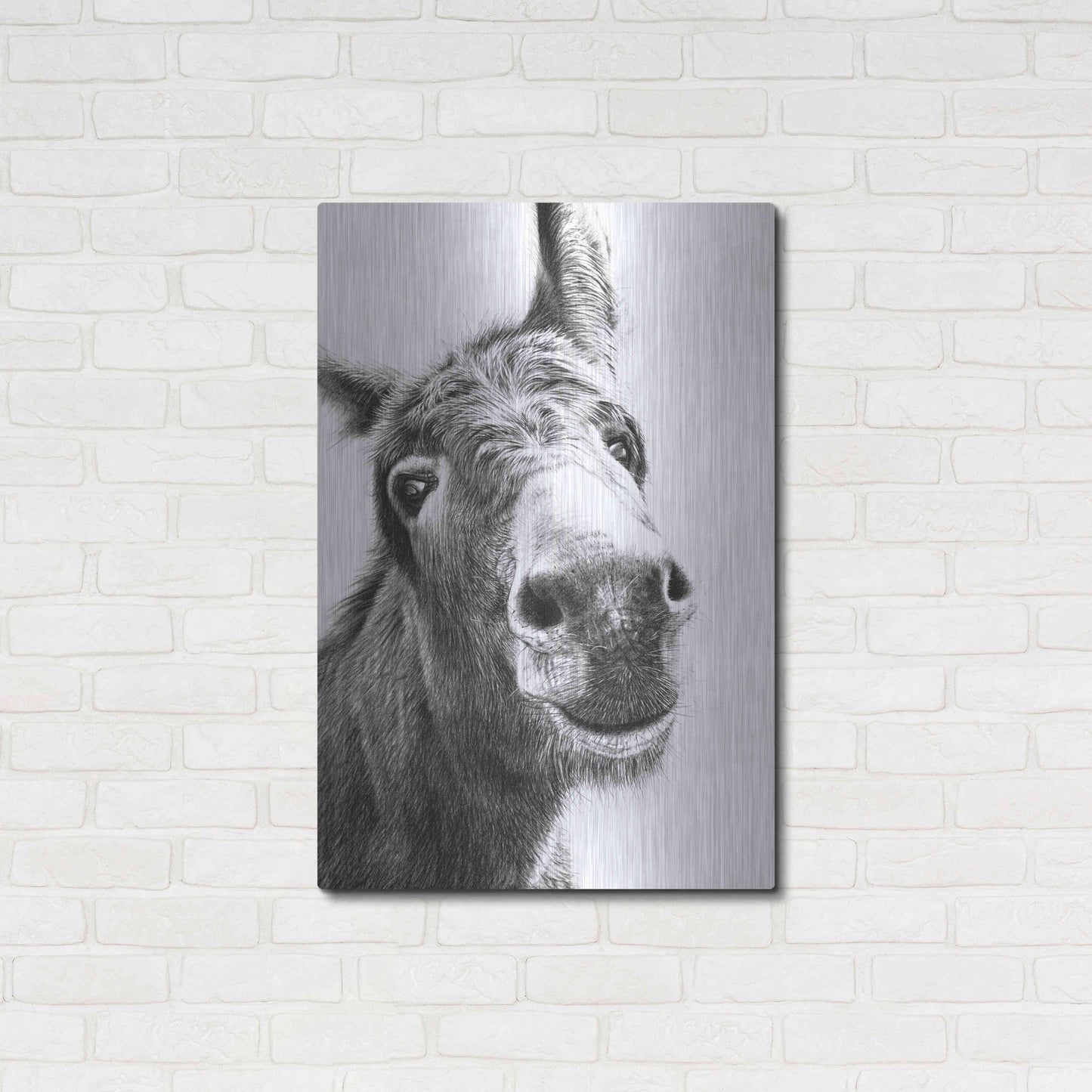 Luxe Metal Art 'Chesnut' by Sam Dolman, Metal Wall Art,24x36