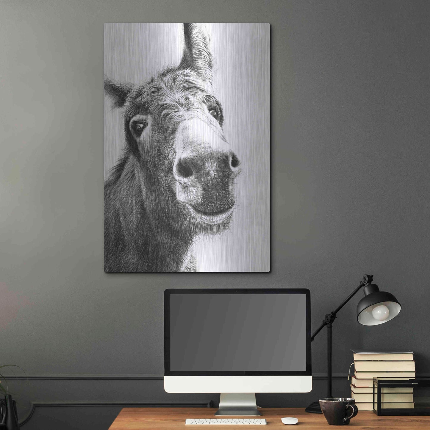 Luxe Metal Art 'Chesnut' by Sam Dolman, Metal Wall Art,24x36