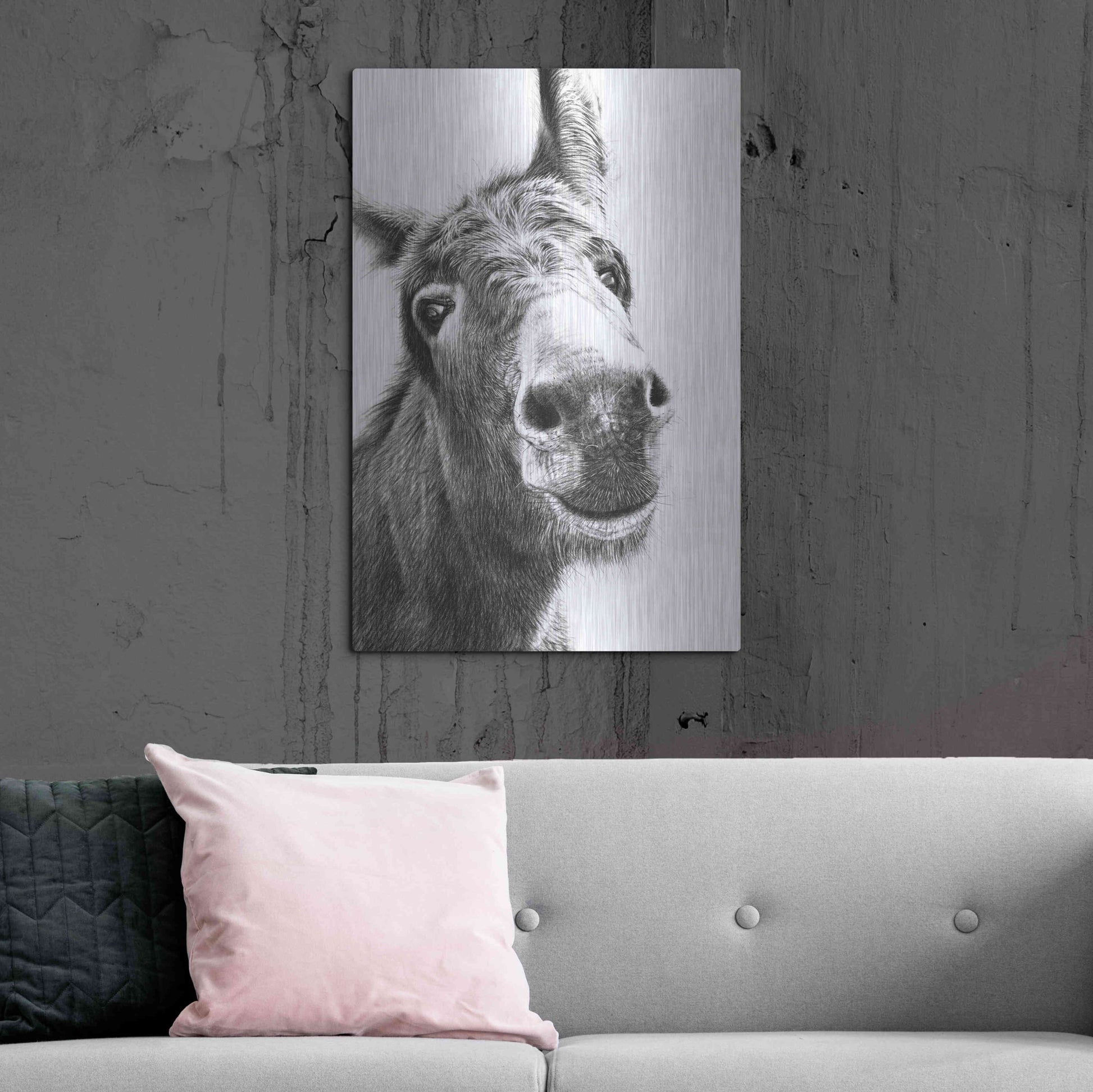 Luxe Metal Art 'Chesnut' by Sam Dolman, Metal Wall Art,24x36