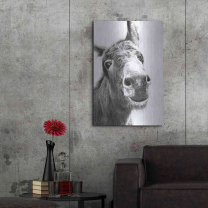 Luxe Metal Art 'Chesnut' by Sam Dolman, Metal Wall Art,24x36