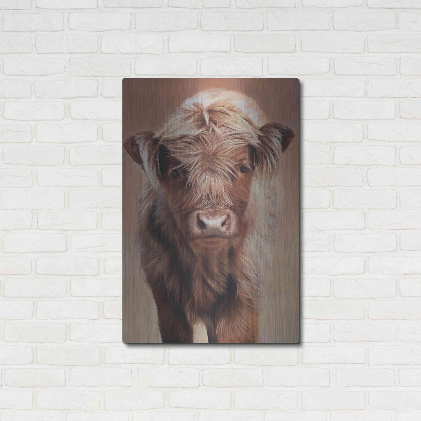 Luxe Metal Art 'Angus' by Sam Dolman, Metal Wall Art,24x36