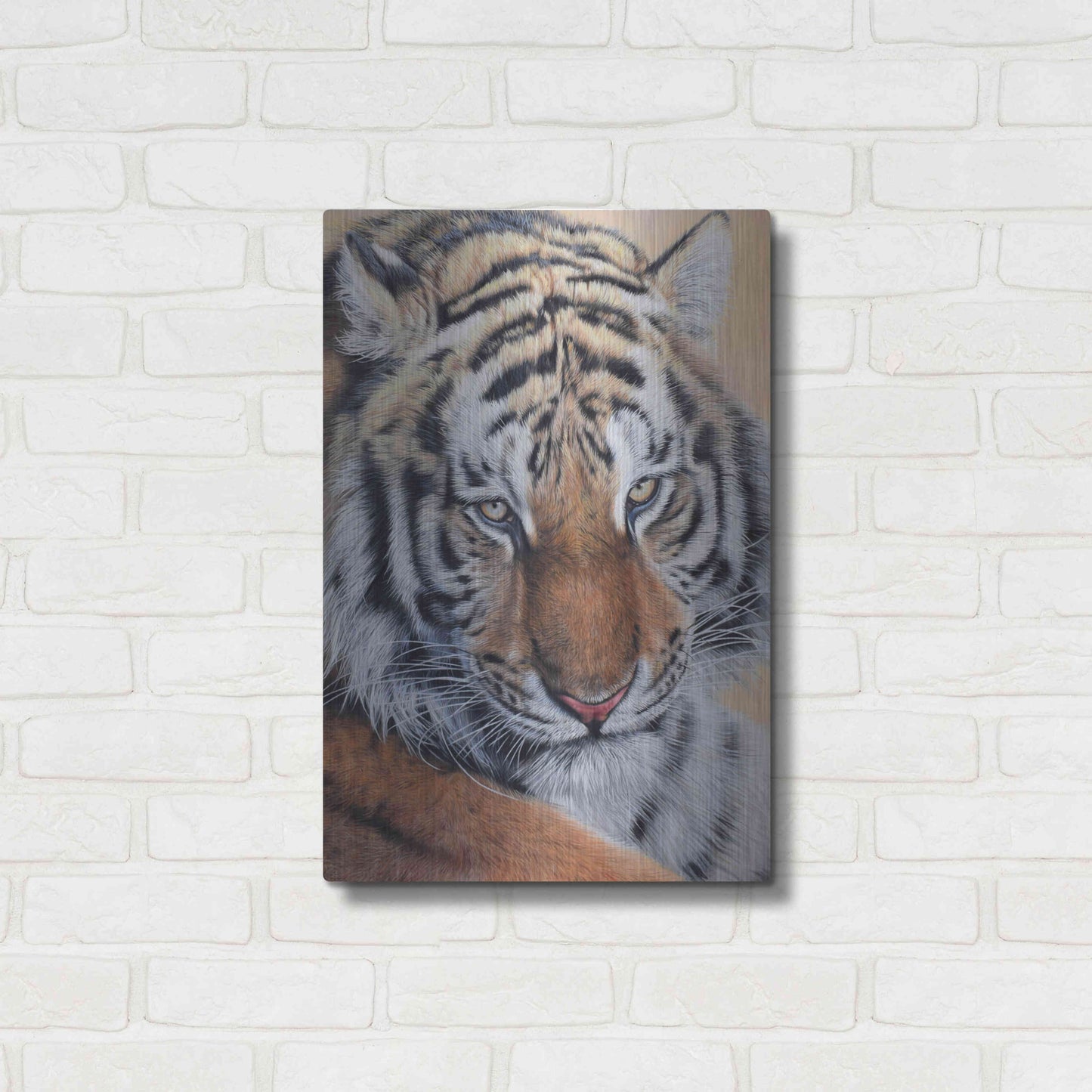 Luxe Metal Art 'Alexei' by Sam Dolman, Metal Wall Art,16x24