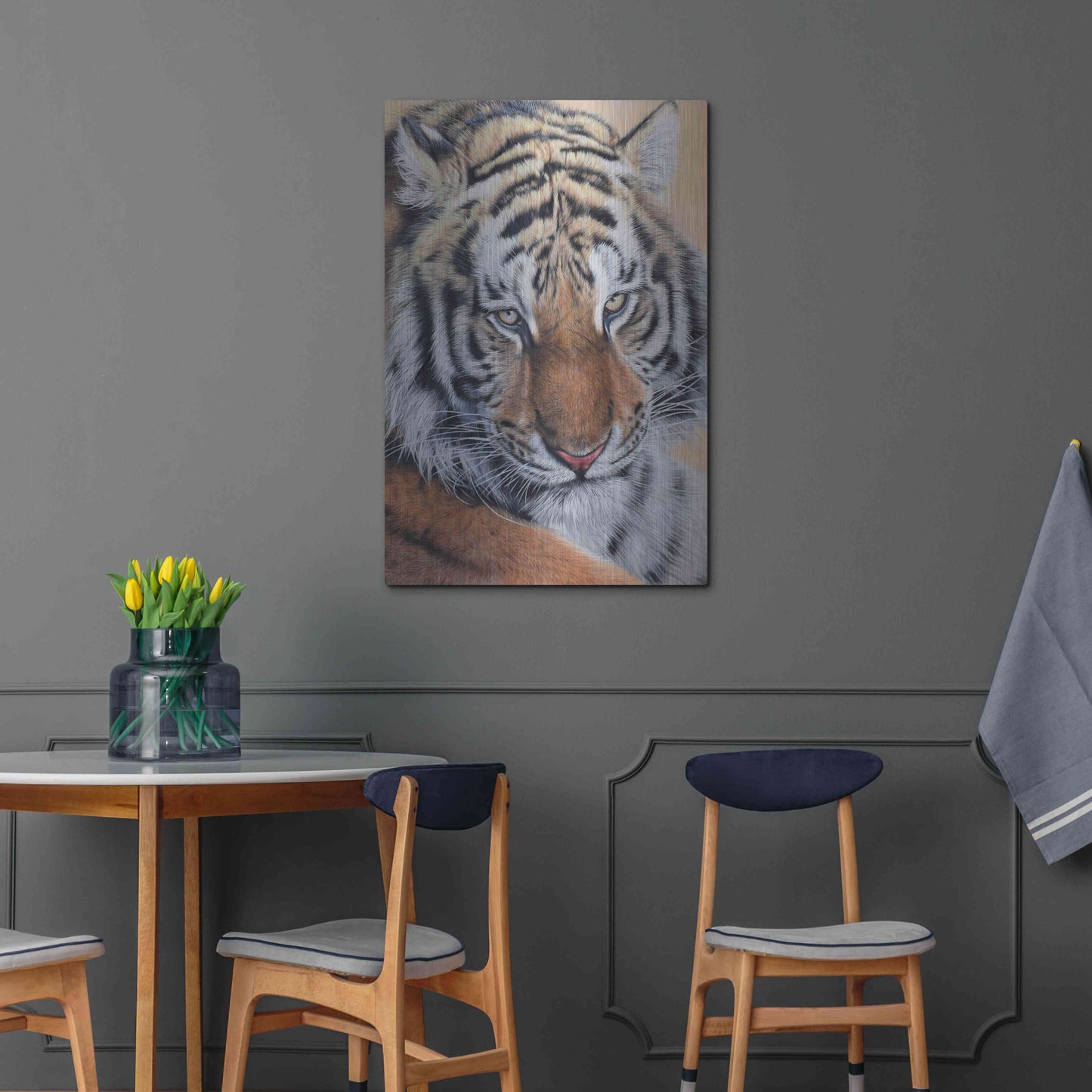 Luxe Metal Art 'Alexei' by Sam Dolman, Metal Wall Art,24x36