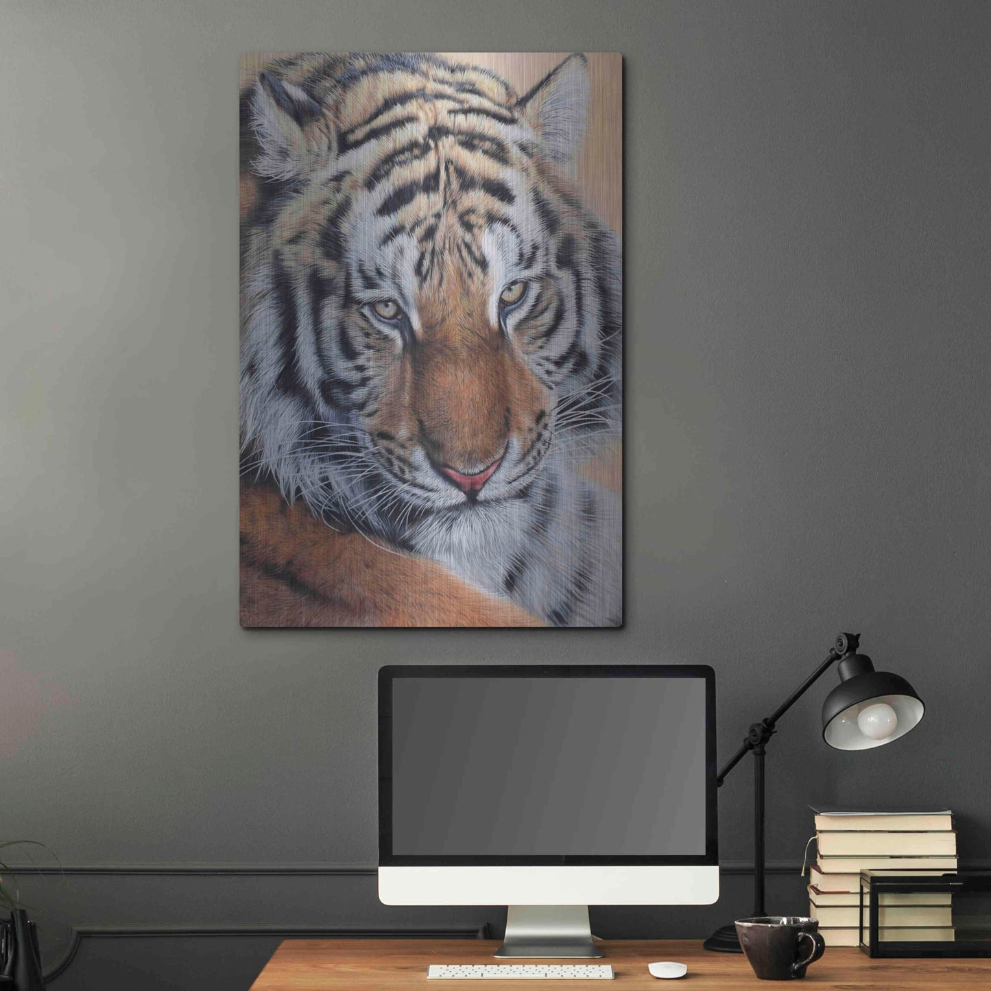 Luxe Metal Art 'Alexei' by Sam Dolman, Metal Wall Art,24x36