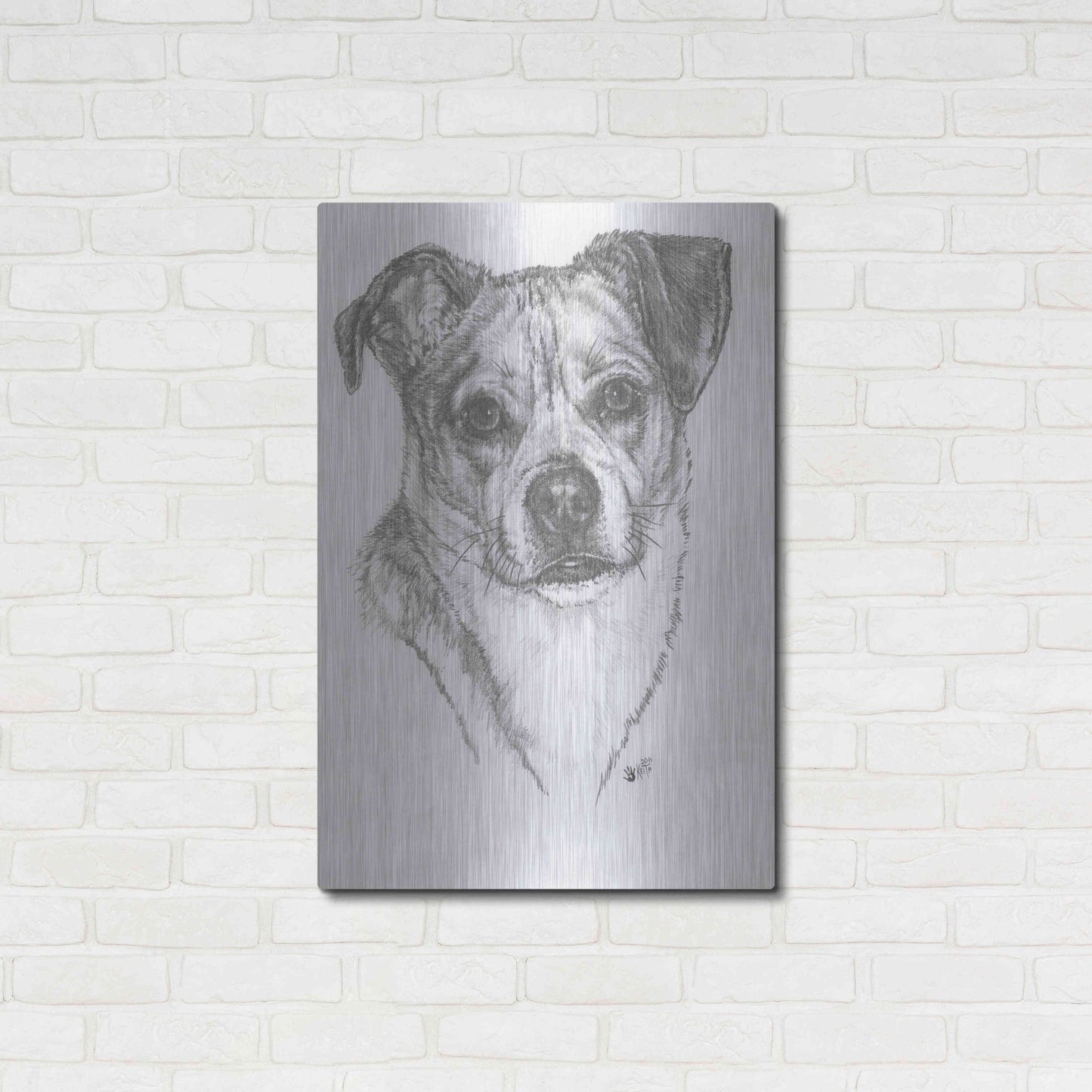 Luxe Metal Art 'Chug' by Barbara Keith, Metal Wall Art,24x36