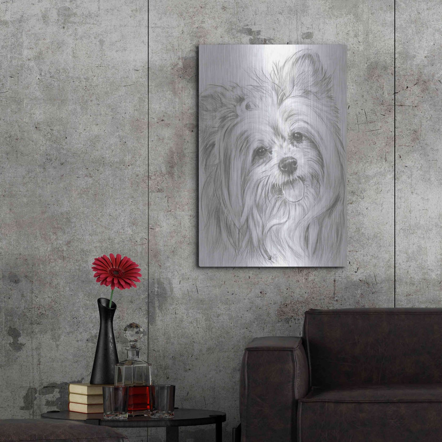 Luxe Metal Art 'Shi-Chi' by Barbara Keith, Metal Wall Art,24x36