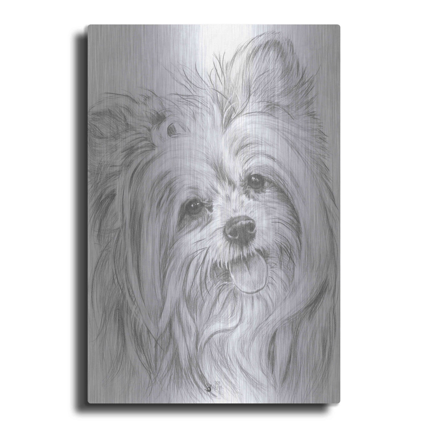 Luxe Metal Art 'Shi-Chi' by Barbara Keith, Metal Wall Art