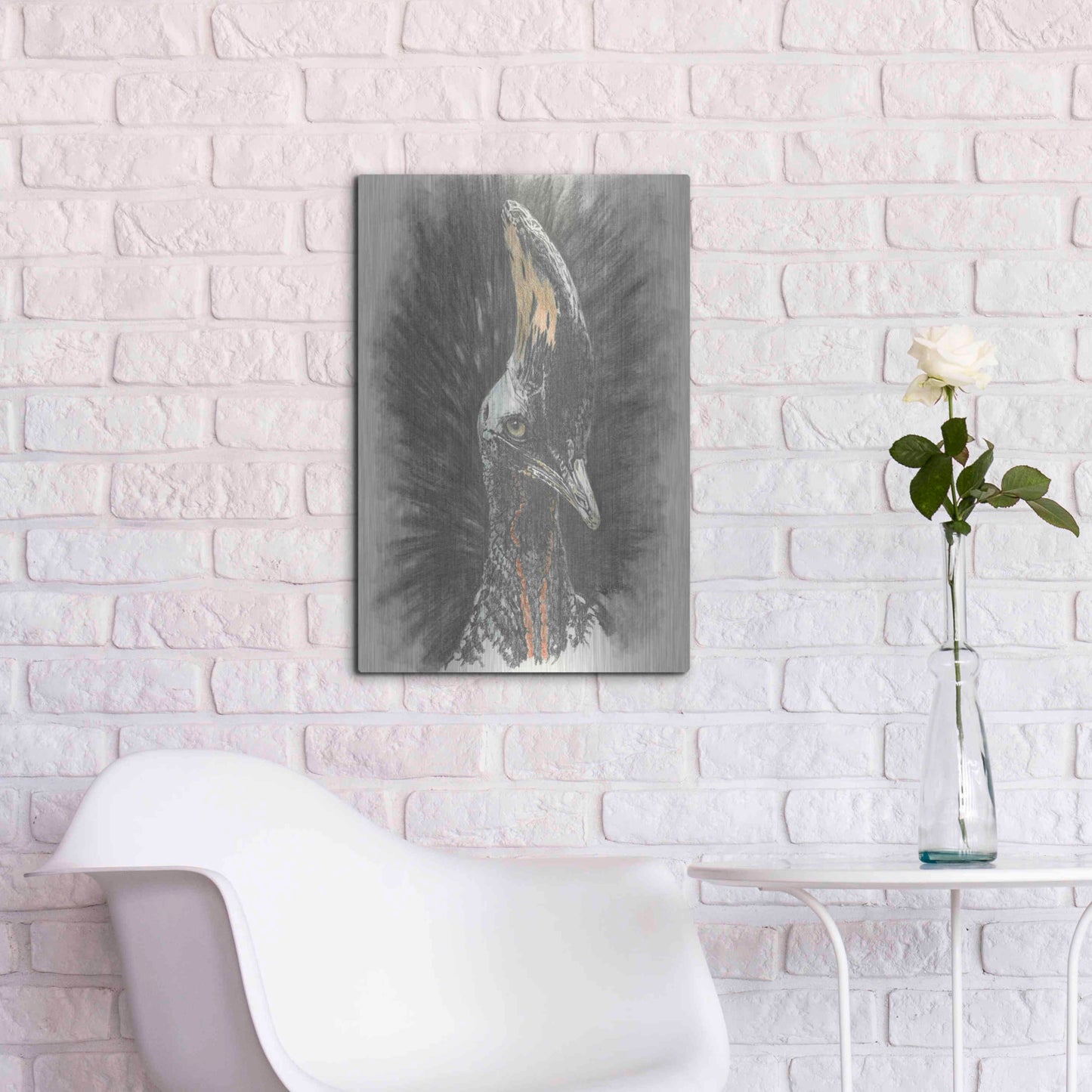 Luxe Metal Art 'Marvelous, Simply Marvelous' by Barbara Keith, Metal Wall Art,16x24