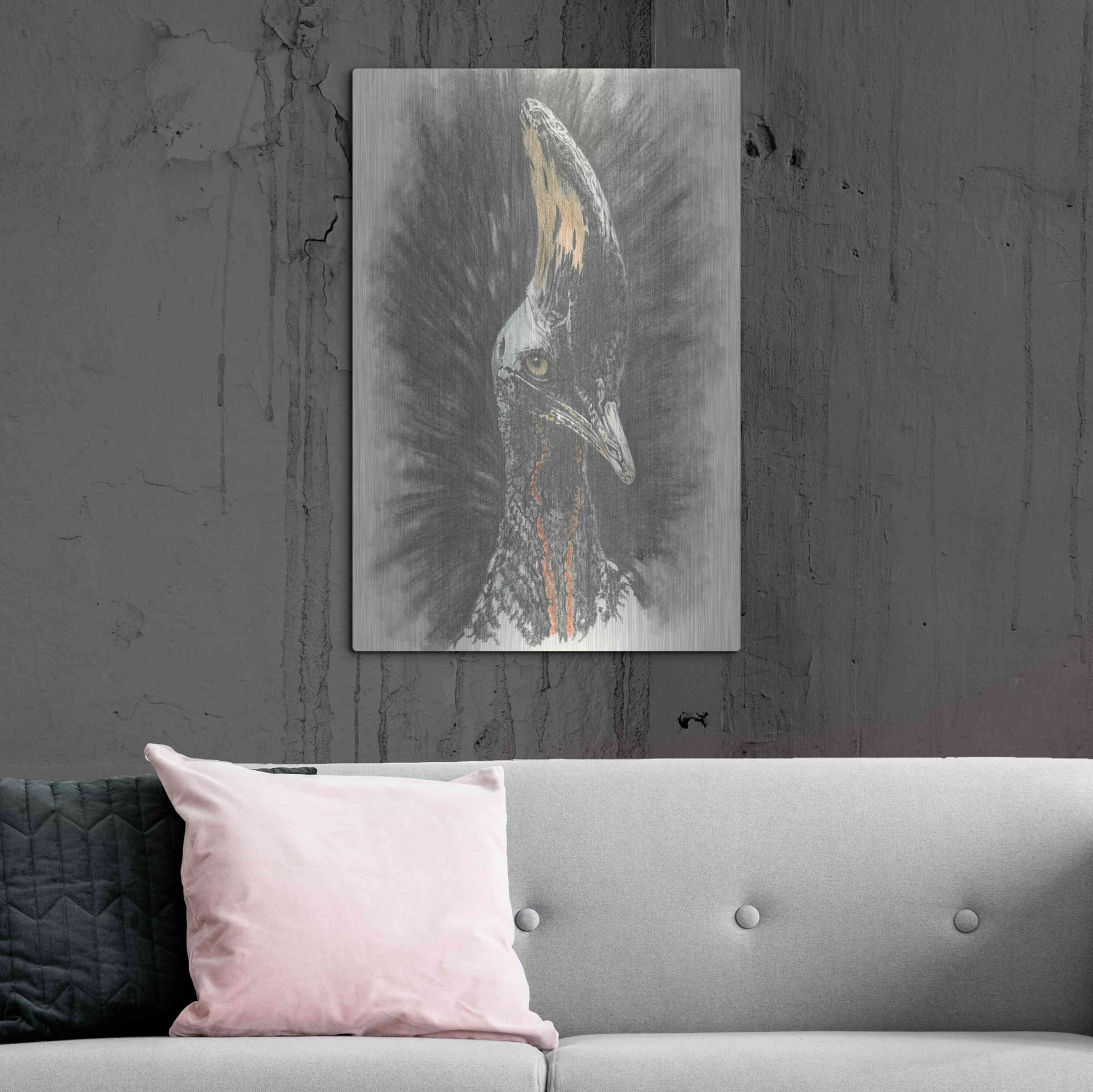 Luxe Metal Art 'Marvelous, Simply Marvelous' by Barbara Keith, Metal Wall Art,24x36