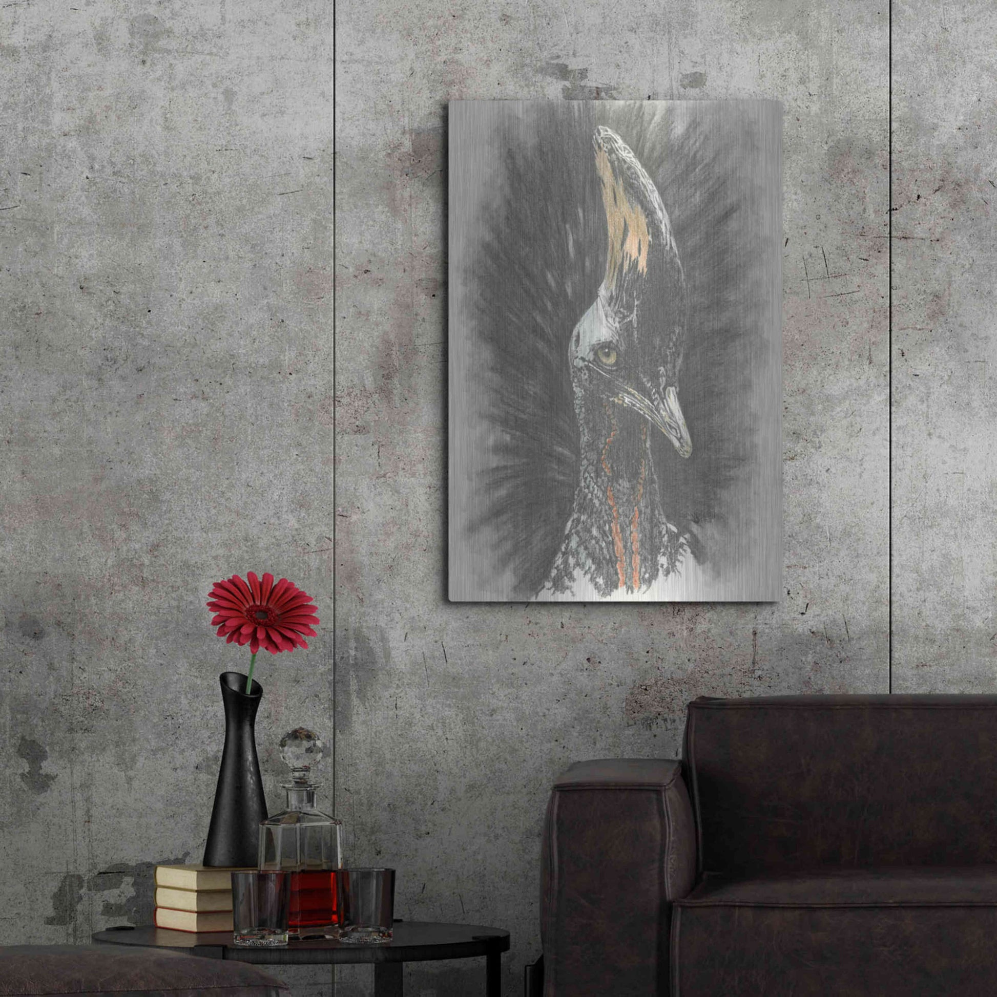 Luxe Metal Art 'Marvelous, Simply Marvelous' by Barbara Keith, Metal Wall Art,24x36