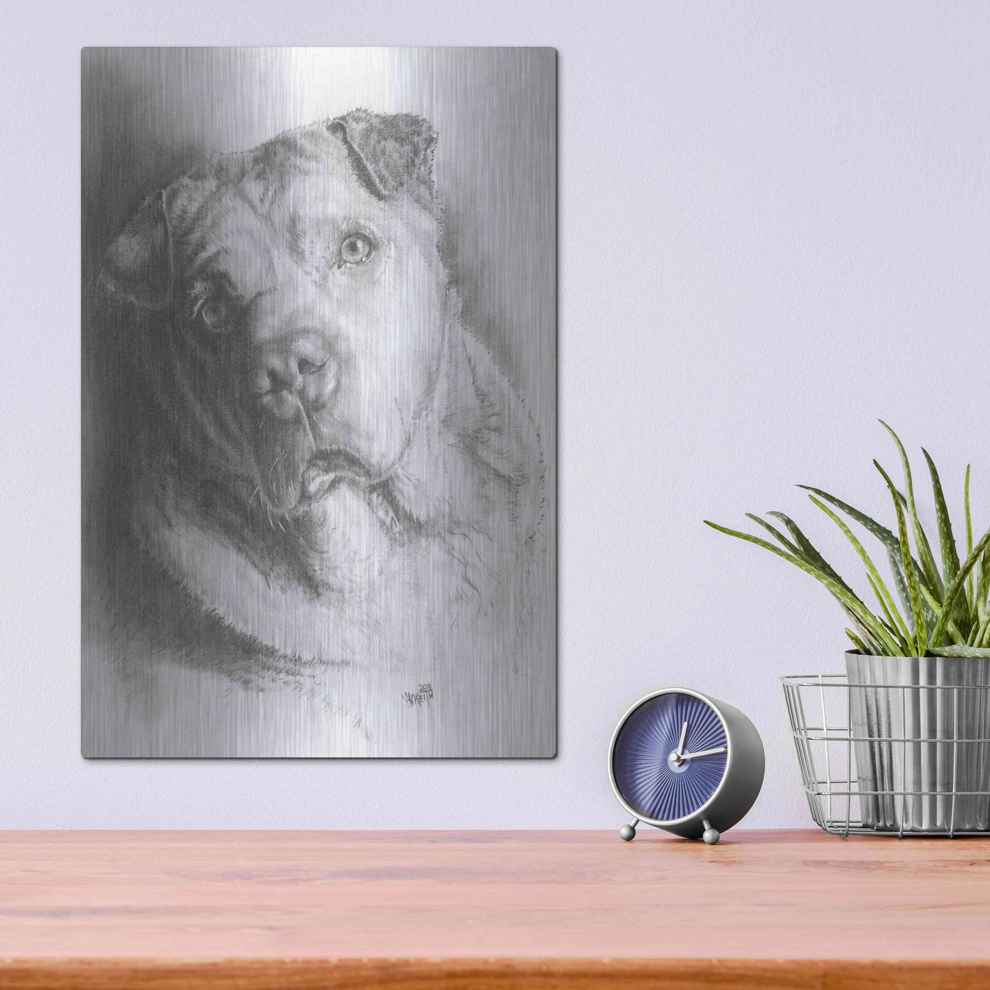 Luxe Metal Art 'Ori-Pei' by Barbara Keith, Metal Wall Art,12x16