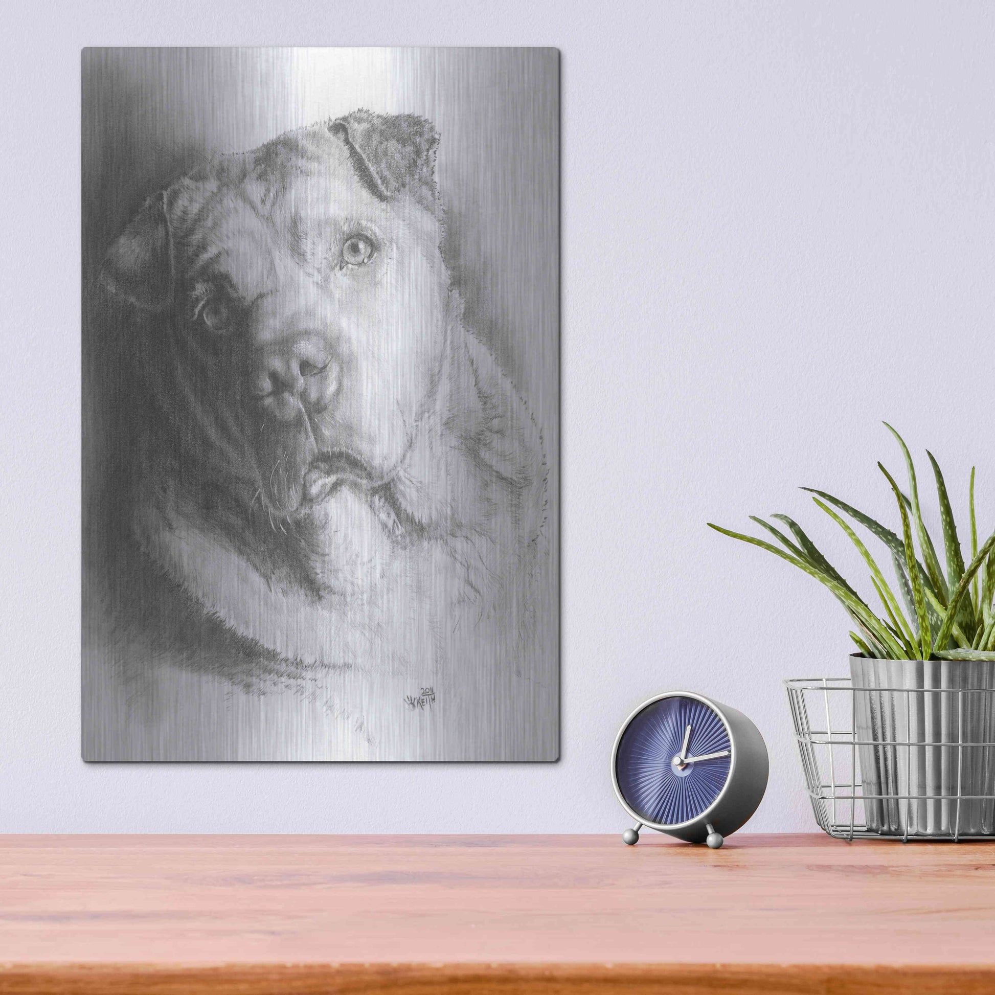 Luxe Metal Art 'Ori-Pei' by Barbara Keith, Metal Wall Art,12x16