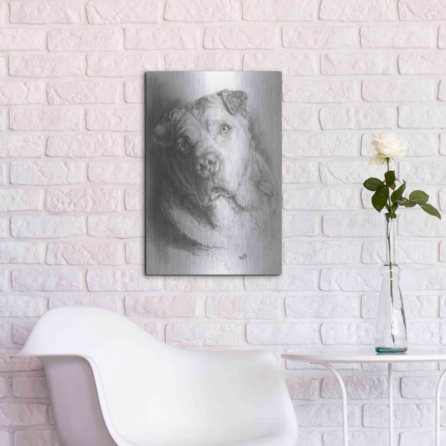 Luxe Metal Art 'Ori-Pei' by Barbara Keith, Metal Wall Art,16x24