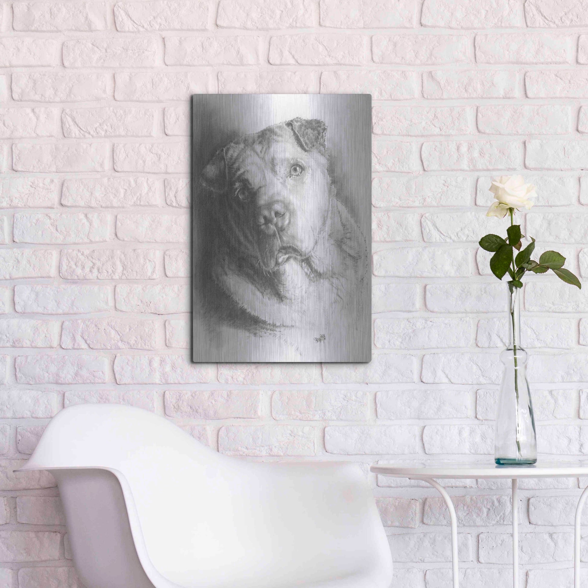 Luxe Metal Art 'Ori-Pei' by Barbara Keith, Metal Wall Art,16x24