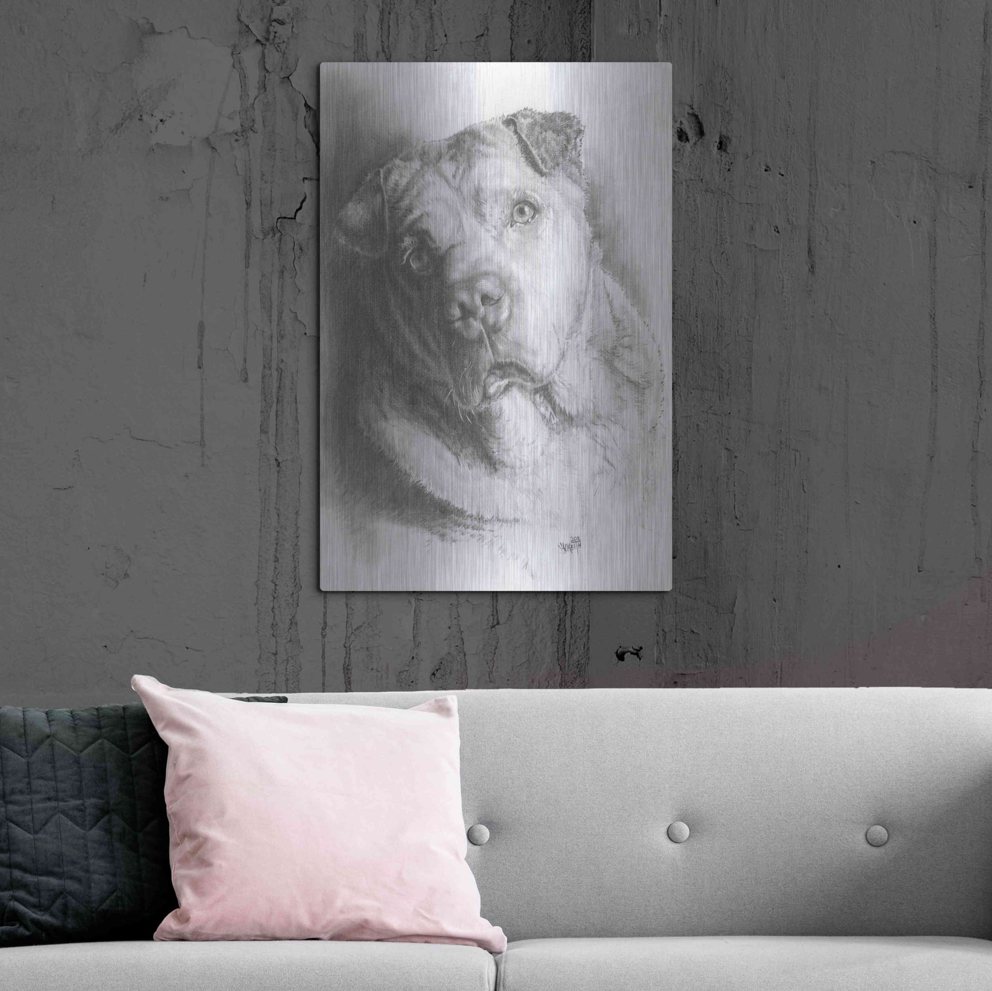 Luxe Metal Art 'Ori-Pei' by Barbara Keith, Metal Wall Art,24x36