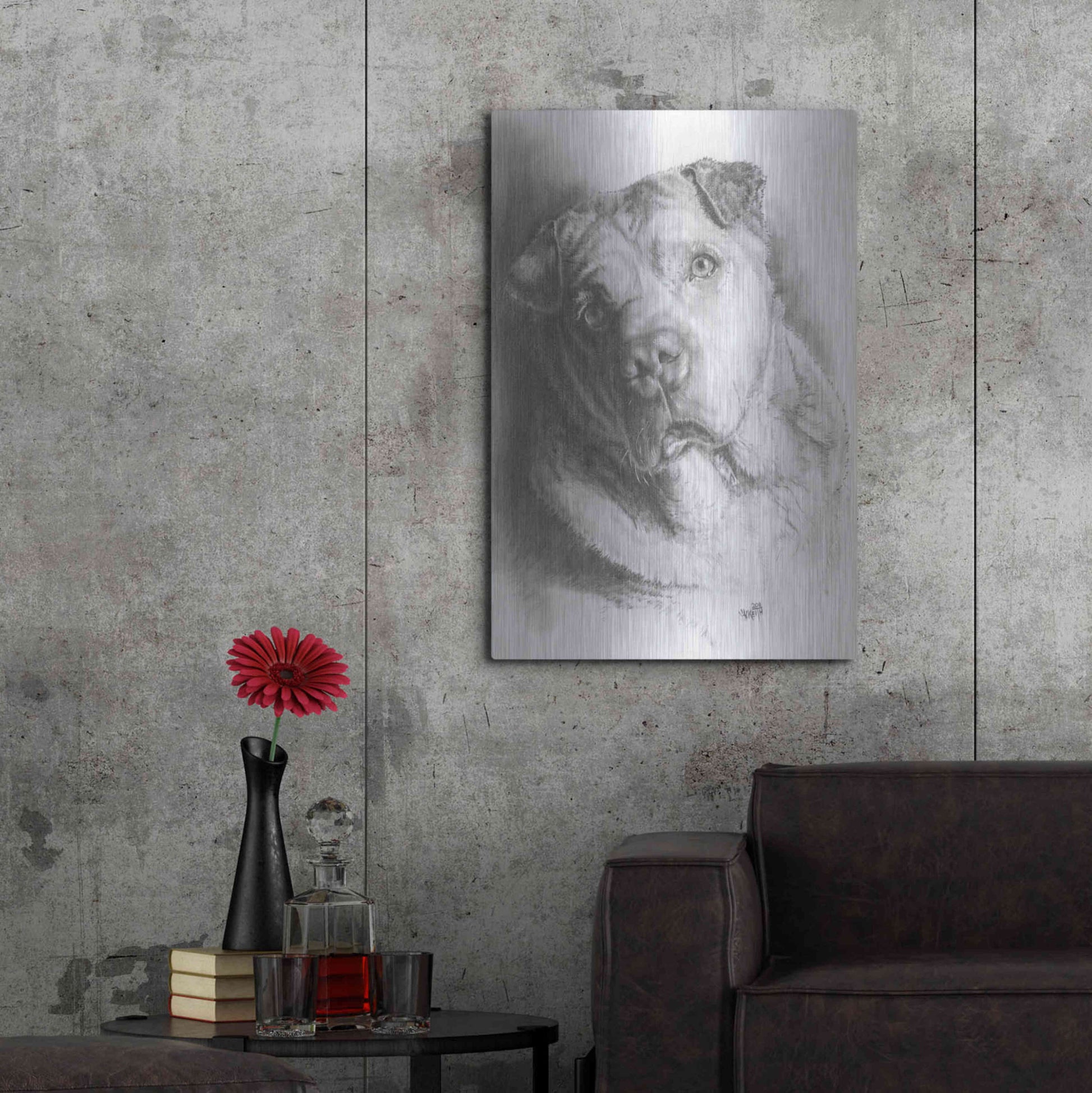 Luxe Metal Art 'Ori-Pei' by Barbara Keith, Metal Wall Art,24x36