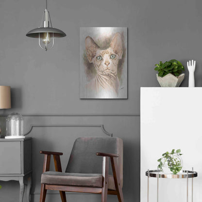 Luxe Metal Art 'Sphinx' by Barbara Keith, Metal Wall Art,16x24