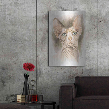 Luxe Metal Art 'Sphinx' by Barbara Keith, Metal Wall Art,24x36