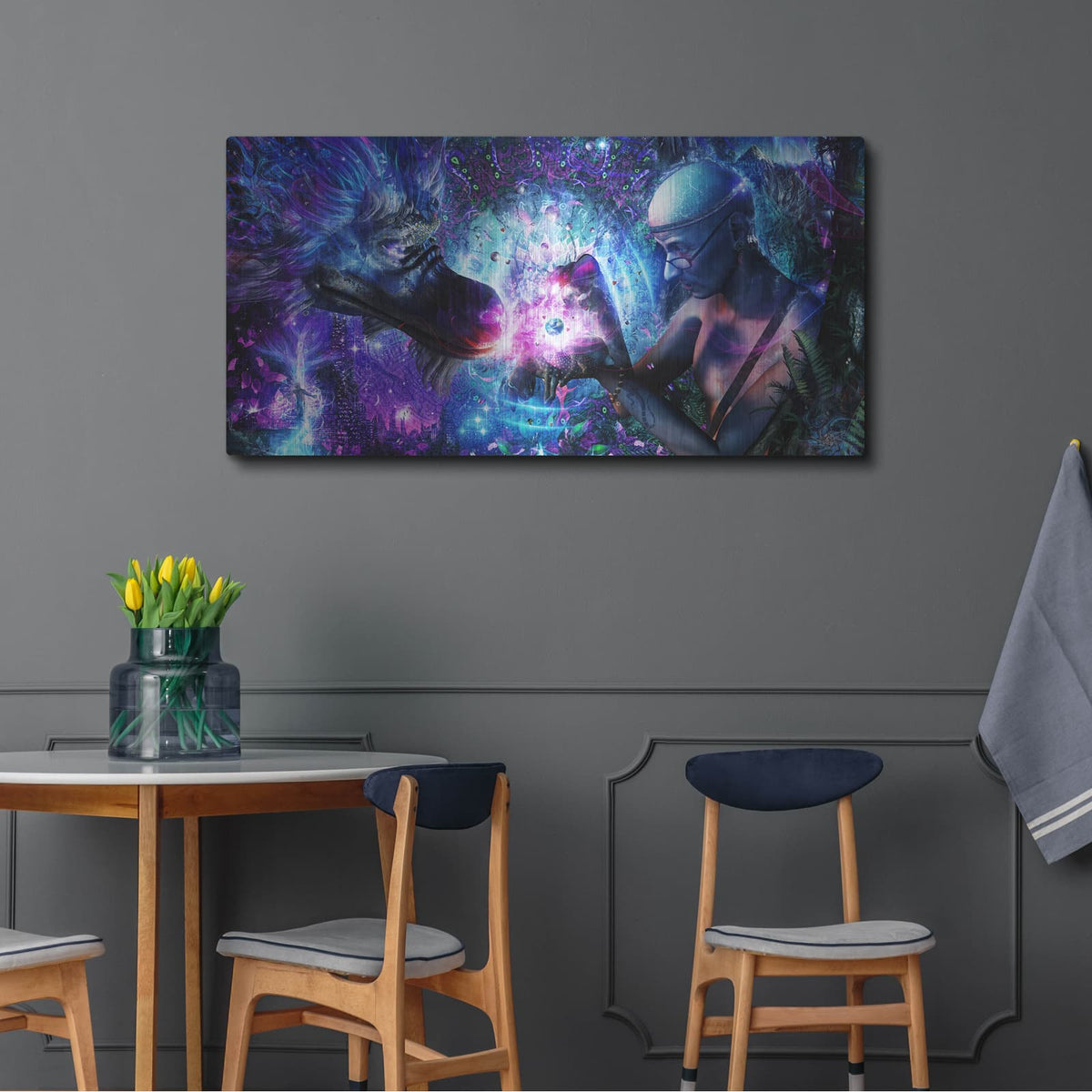 'A Spirit's Silent Cry' by Cameron Gray – Metal Wall Art, 48x24 room view