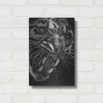 Luxe Metal Art 'Temper' by Barbara Keith, Metal Wall Art,12x16