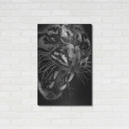 Luxe Metal Art 'Temper' by Barbara Keith, Metal Wall Art,24x36