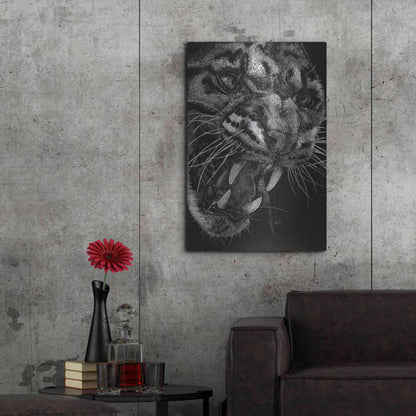 Luxe Metal Art 'Temper' by Barbara Keith, Metal Wall Art,24x36