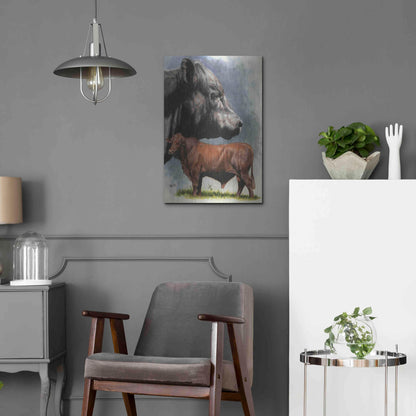 Luxe Metal Art 'Angus Cattle' by Barbara Keith, Metal Wall Art,16x24