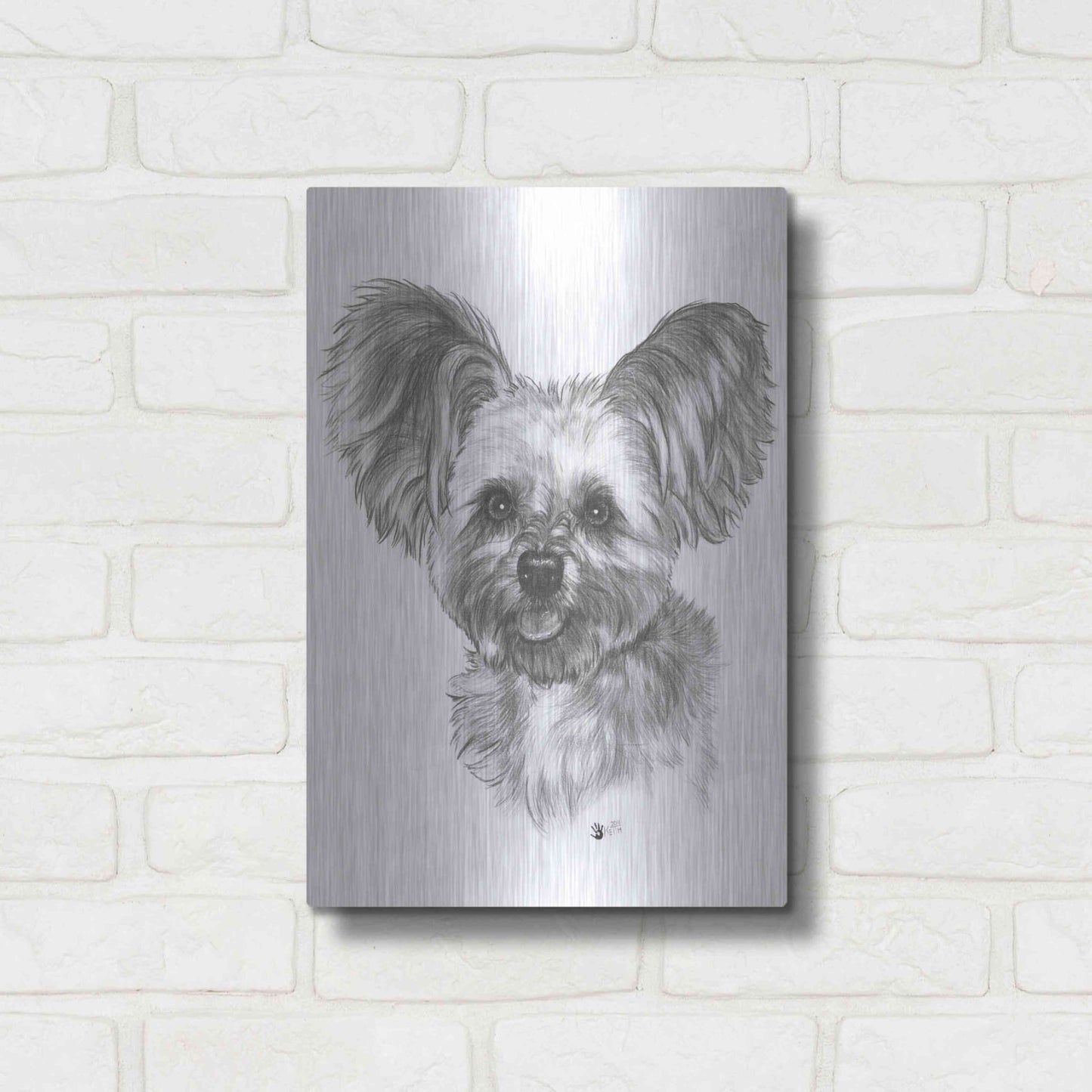 Luxe Metal Art 'Chion' by Barbara Keith, Metal Wall Art,12x16