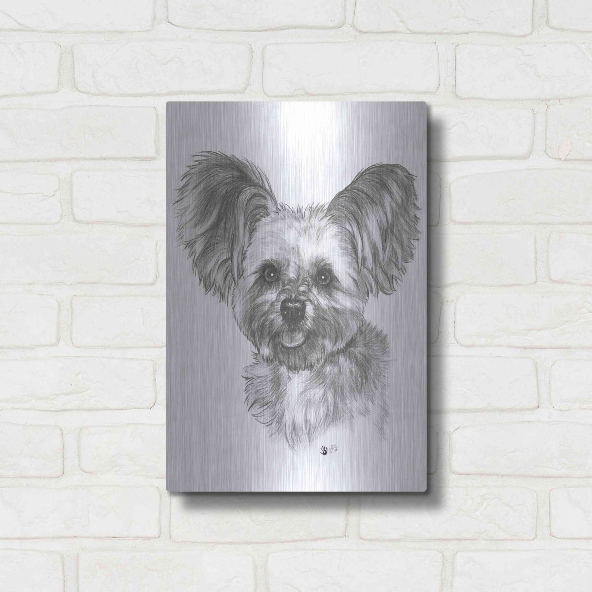 Luxe Metal Art 'Chion' by Barbara Keith, Metal Wall Art,12x16