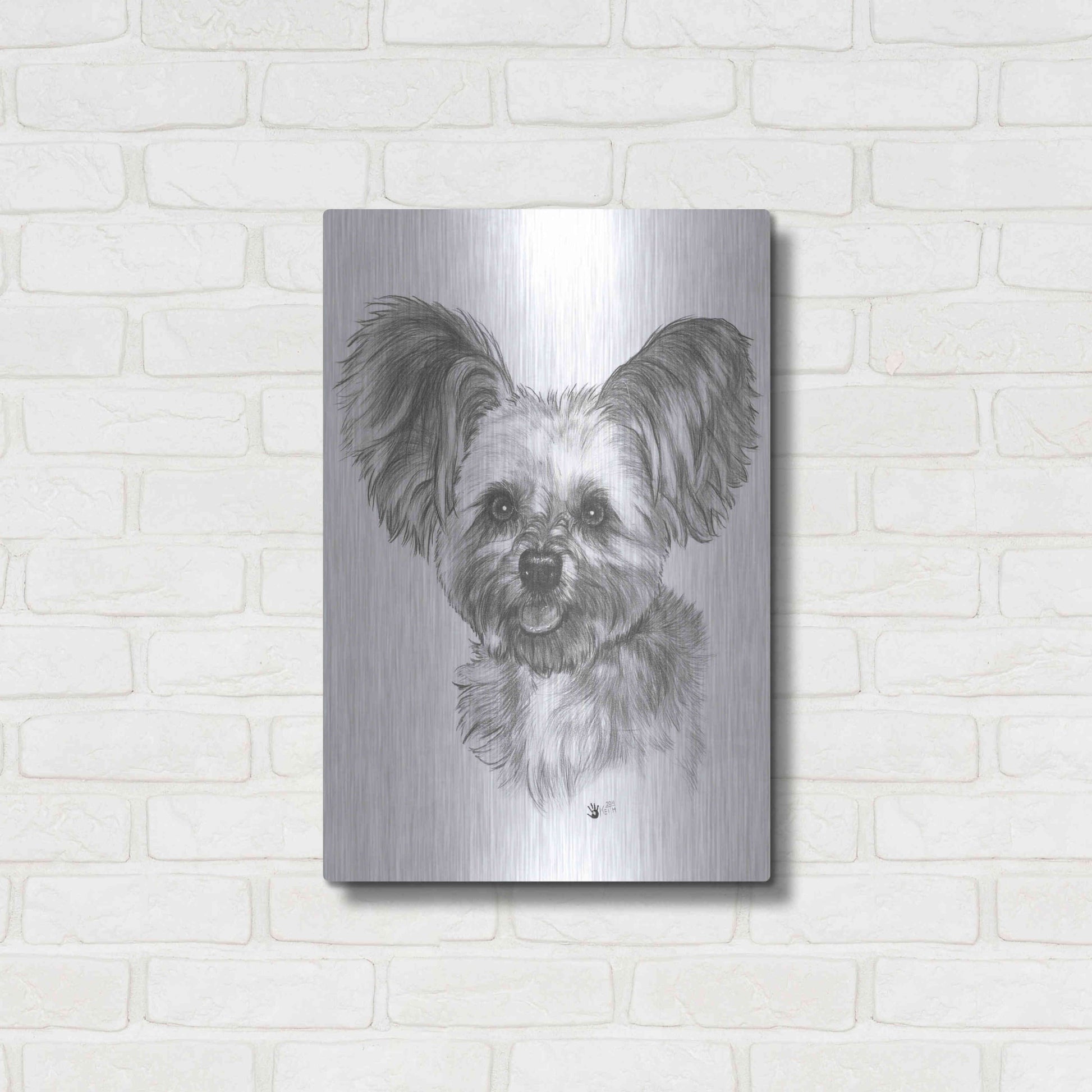 Luxe Metal Art 'Chion' by Barbara Keith, Metal Wall Art,16x24