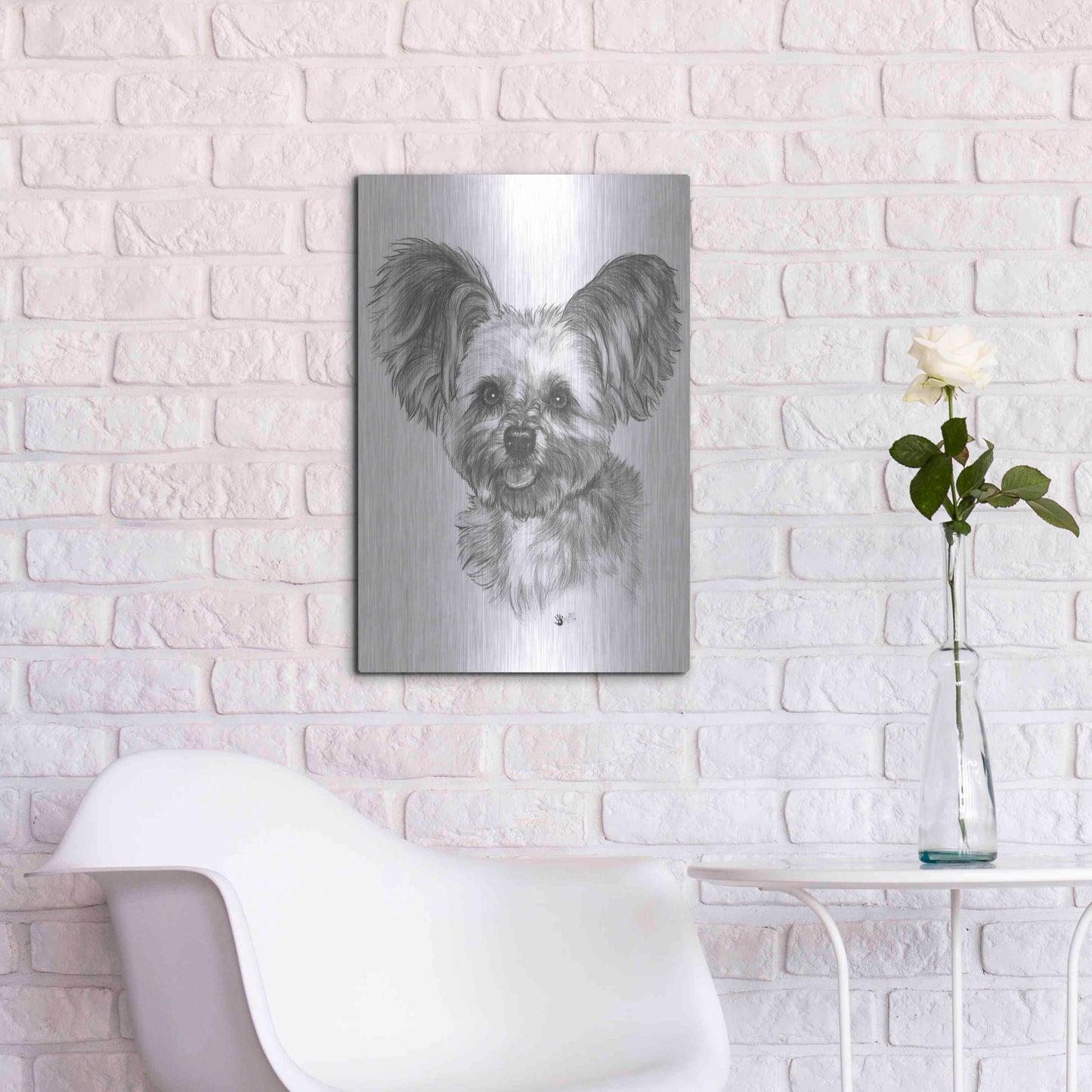 Luxe Metal Art 'Chion' by Barbara Keith, Metal Wall Art,16x24