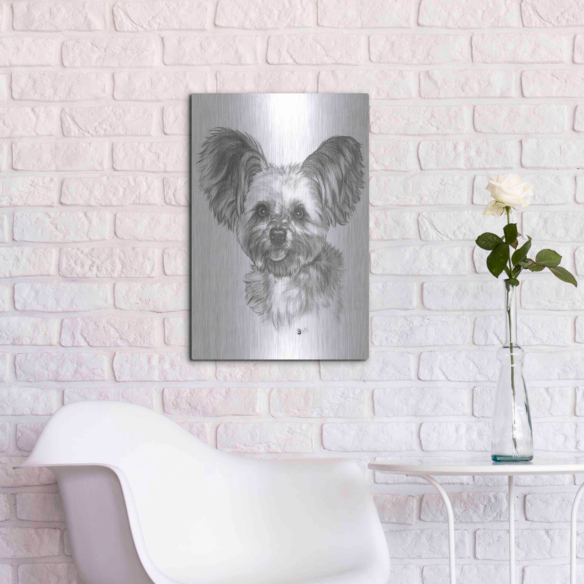 Luxe Metal Art 'Chion' by Barbara Keith, Metal Wall Art,16x24