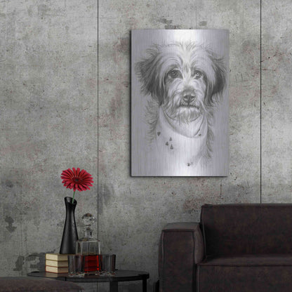 Luxe Metal Art 'Pom-A-Poo' by Barbara Keith, Metal Wall Art,24x36