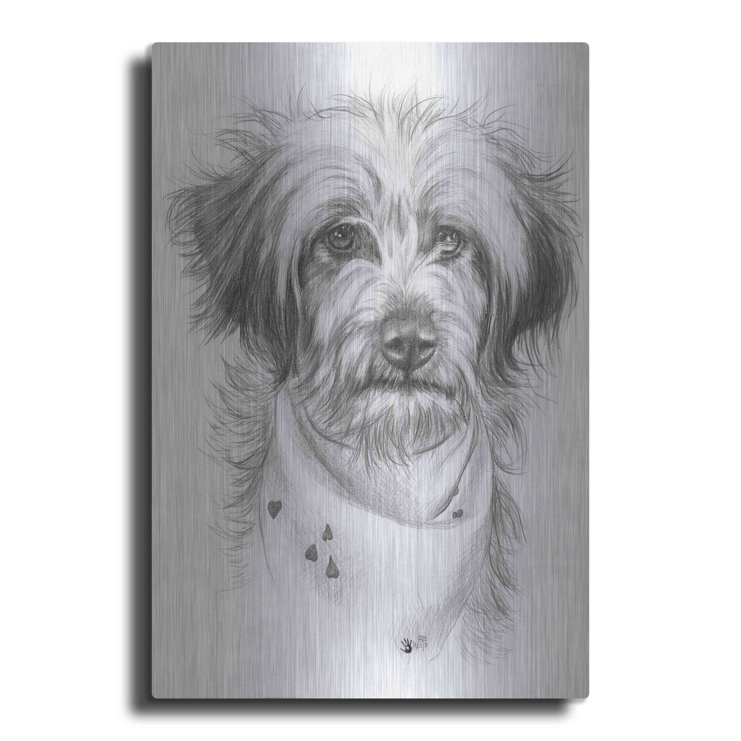 Luxe Metal Art 'Pom-A-Poo' by Barbara Keith, Metal Wall Art