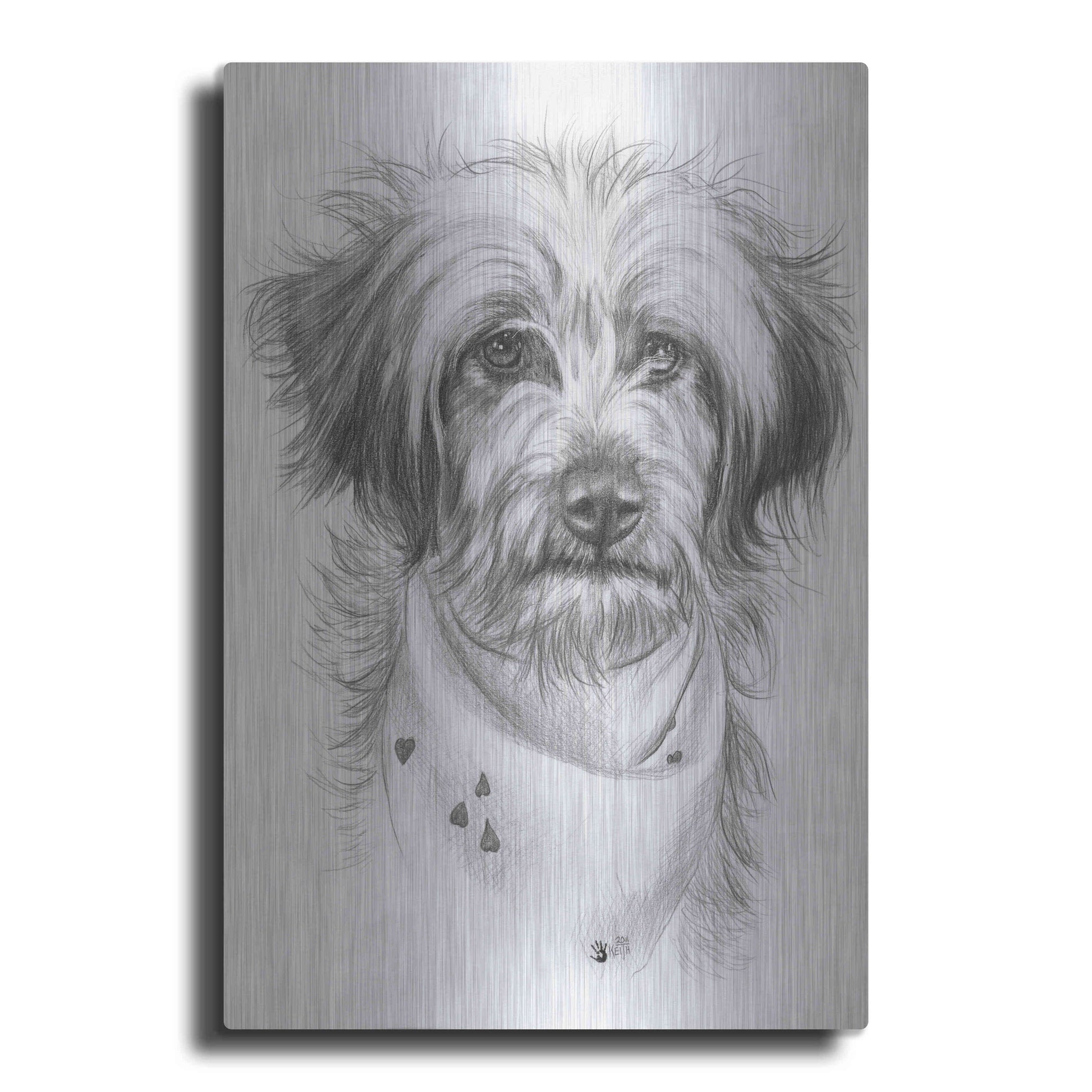 Luxe Metal Art 'Pom-A-Poo' by Barbara Keith, Metal Wall Art