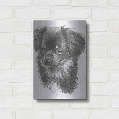 Luxe Metal Art 'Cheeks' by Barbara Keith, Metal Wall Art,12x16