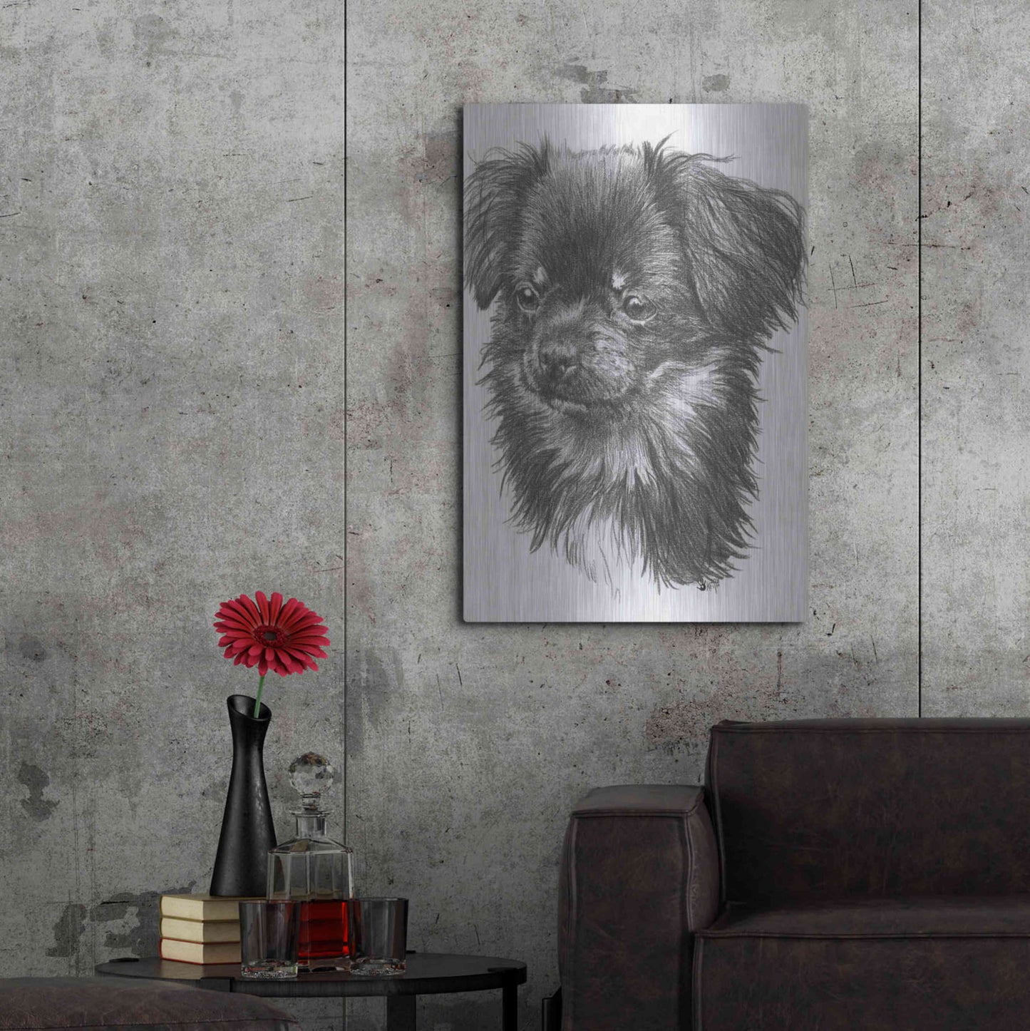 Luxe Metal Art 'Cheeks' by Barbara Keith, Metal Wall Art,24x36