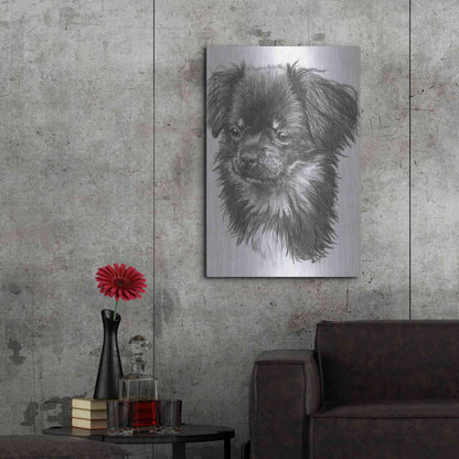 Luxe Metal Art 'Cheeks' by Barbara Keith, Metal Wall Art,24x36