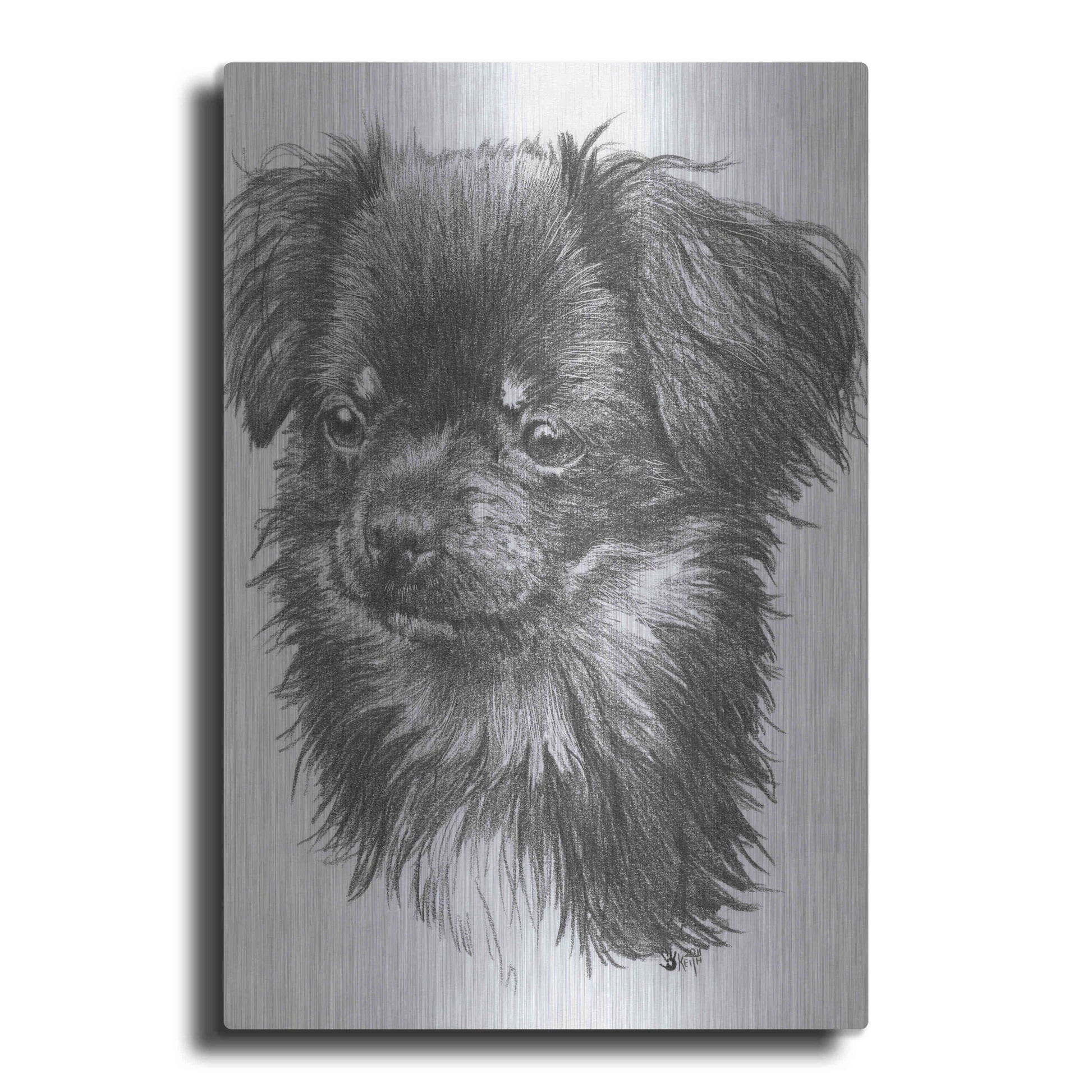 Luxe Metal Art 'Cheeks' by Barbara Keith, Metal Wall Art