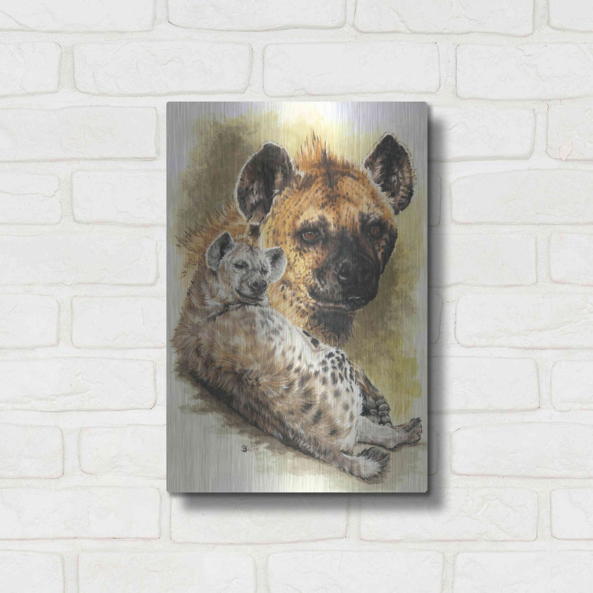 Luxe Metal Art 'Beastly' by Barbara Keith, Metal Wall Art,12x16