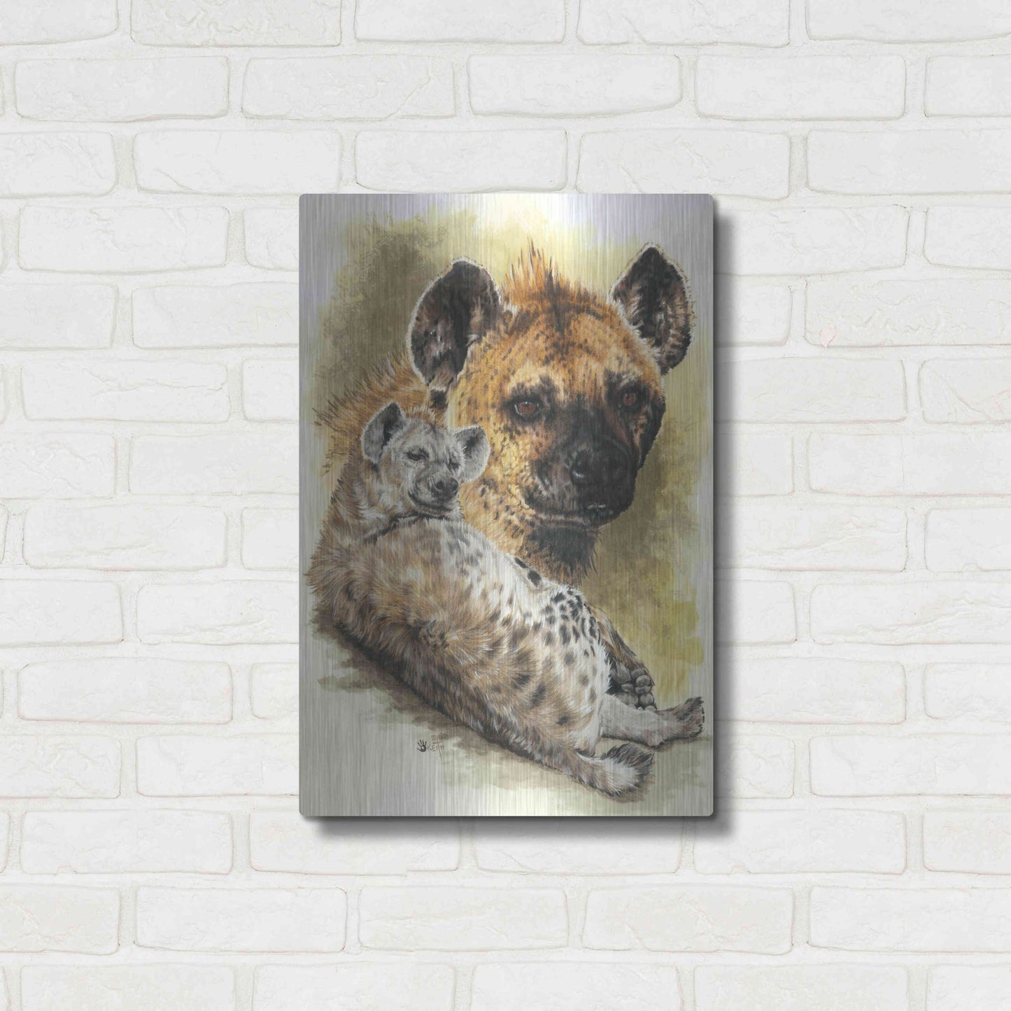 Luxe Metal Art 'Beastly' by Barbara Keith, Metal Wall Art,16x24