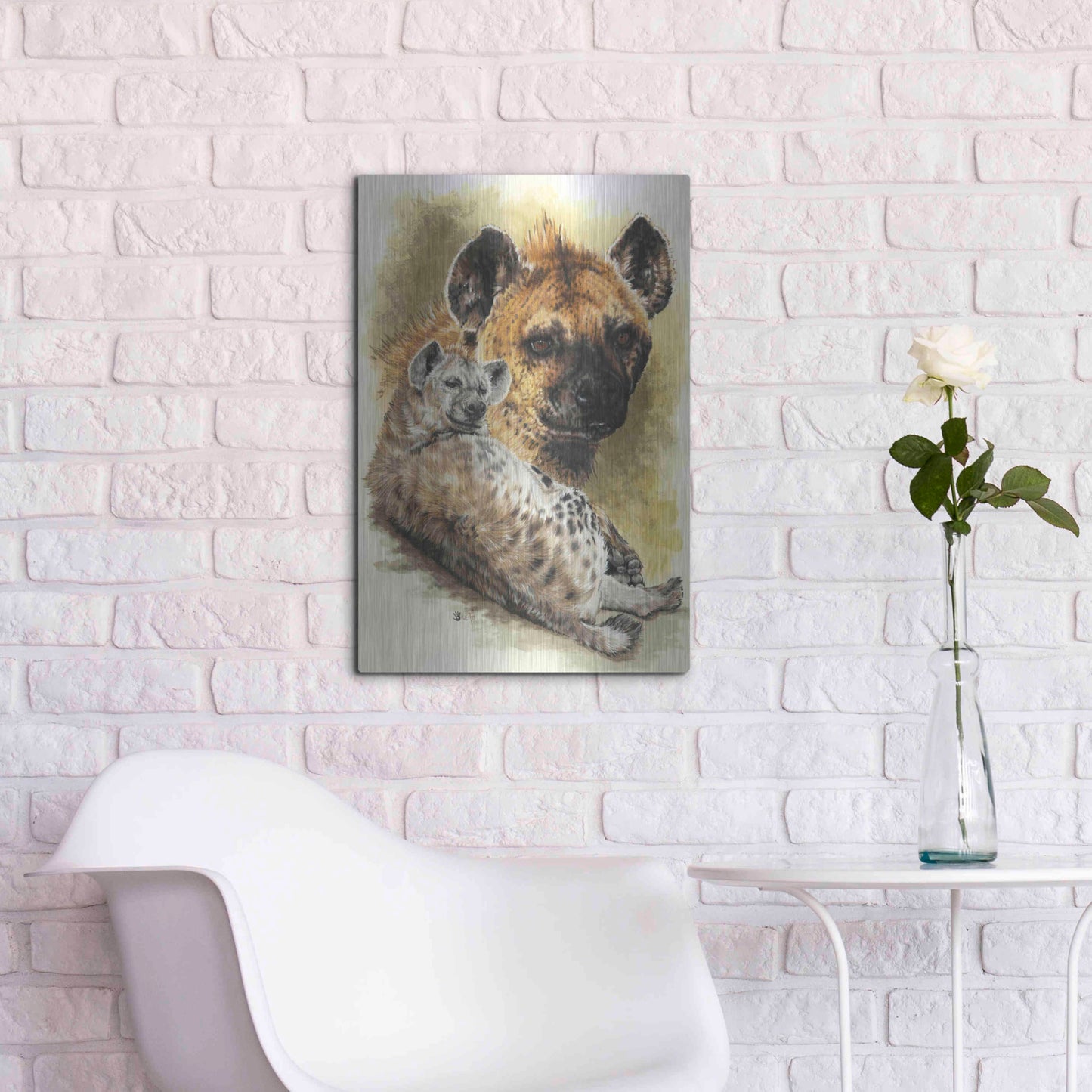 Luxe Metal Art 'Beastly' by Barbara Keith, Metal Wall Art,16x24